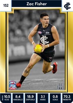 2023 AFL TeamCoach - Gold #152 Zac Fisher Front